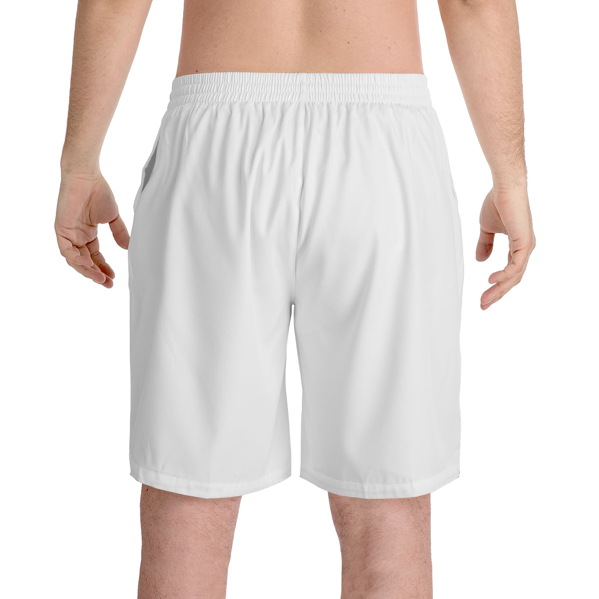 Men's Elastic Beach Shorts (AOP) - TwistedWrapper