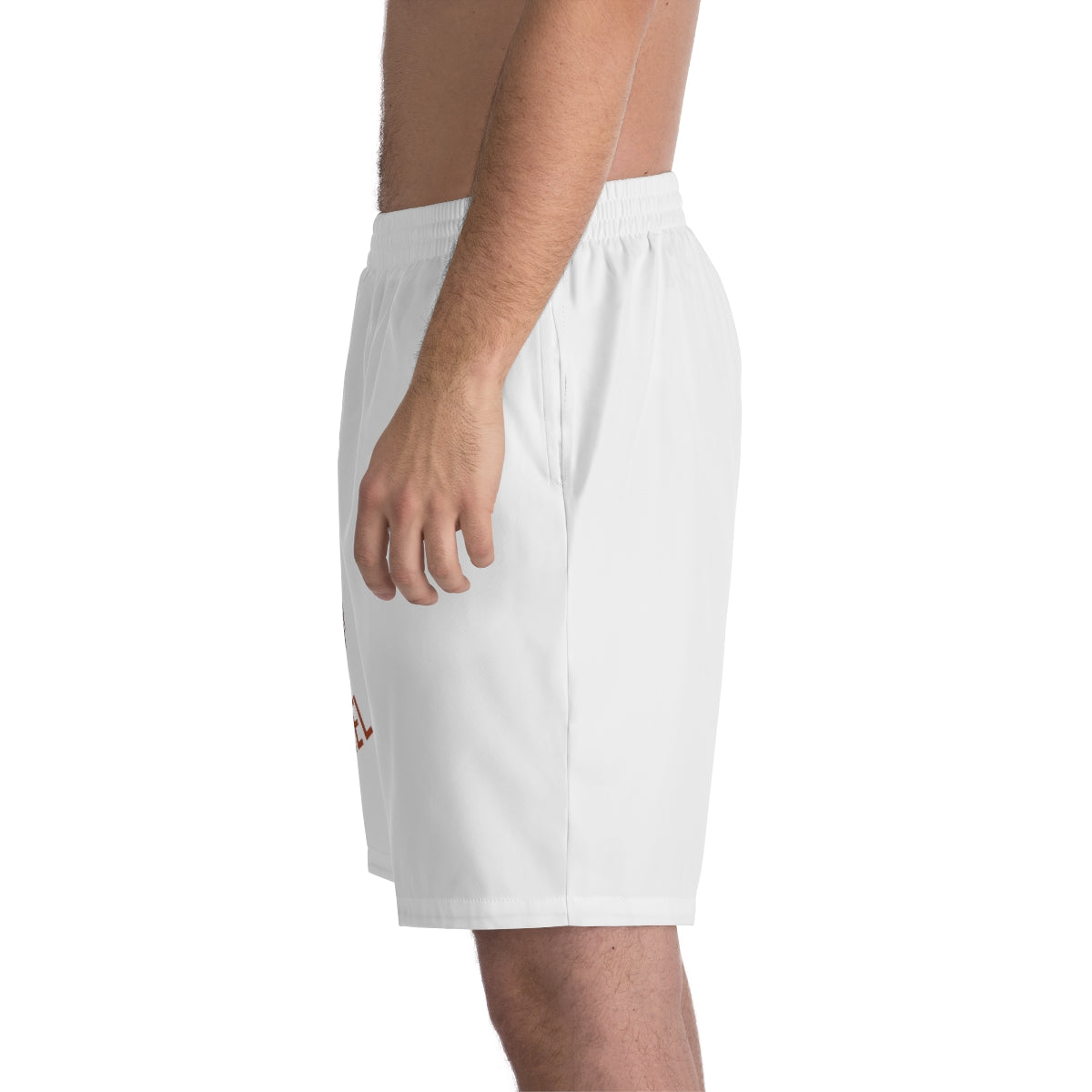 Men's Elastic Beach Shorts (AOP) - TwistedWrapper