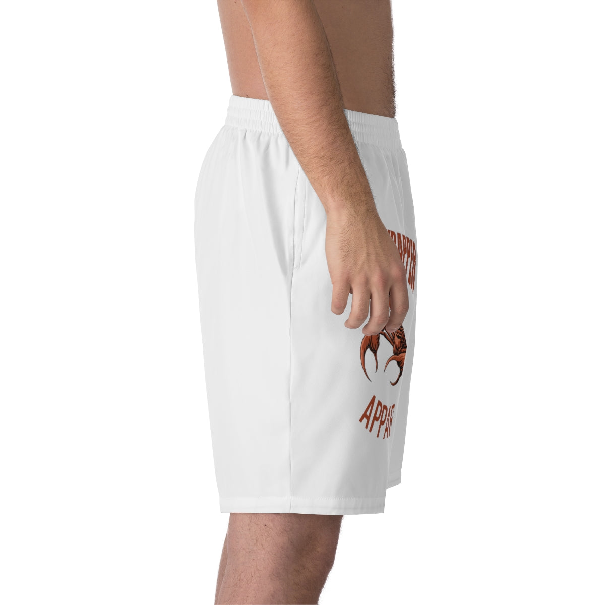 Men's Elastic Beach Shorts (AOP) - TwistedWrapper