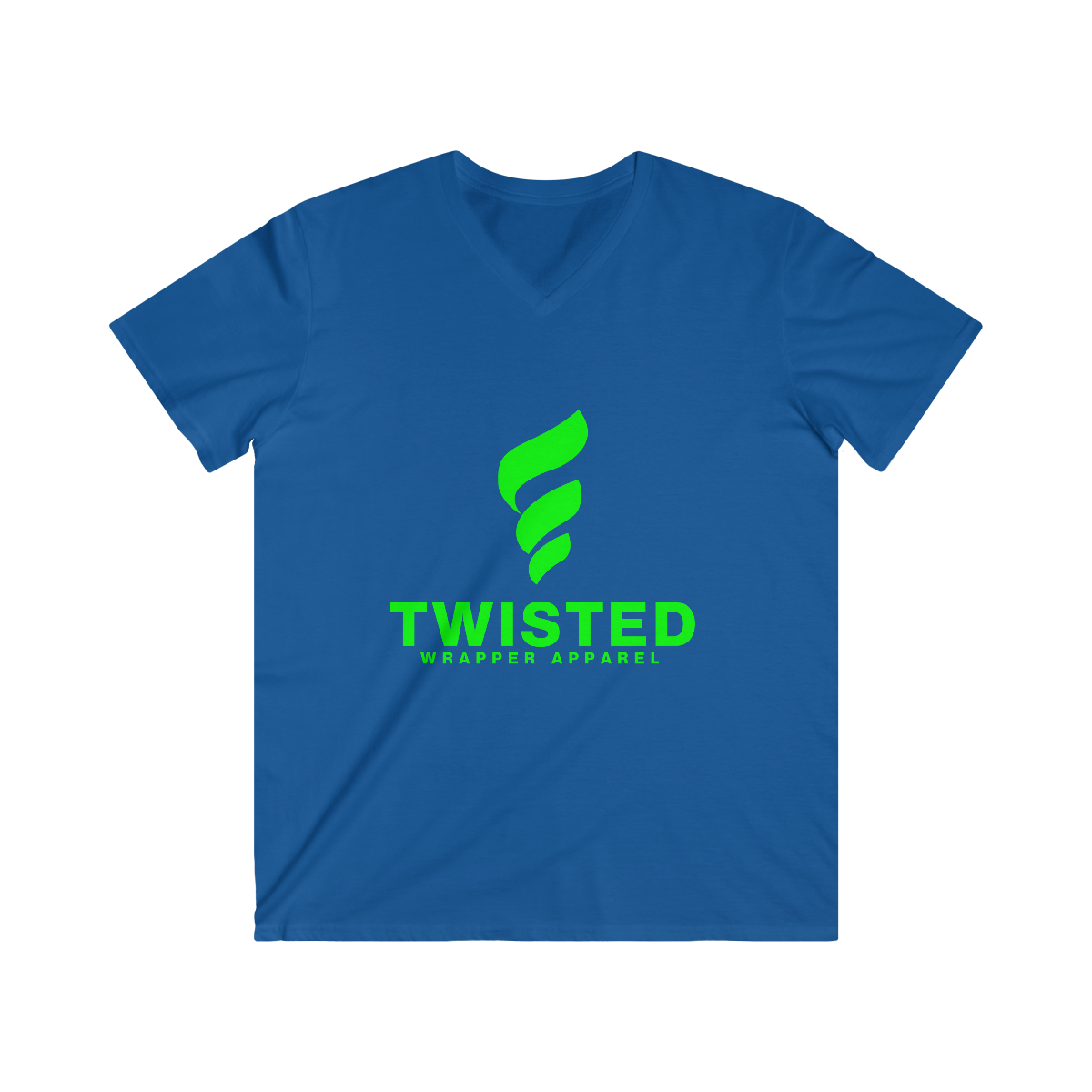 Men's Fitted V-Neck Short Sleeve Tee - TwistedWrapper