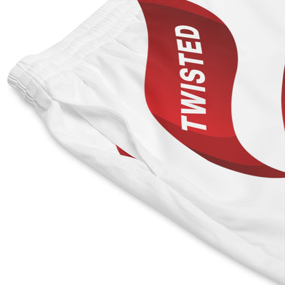 Men's Elastic Beach Shorts (AOP) - TwistedWrapper